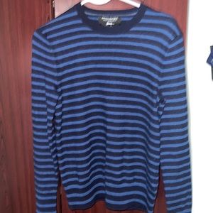 banana republic sweater blue and black stripped casual vintage